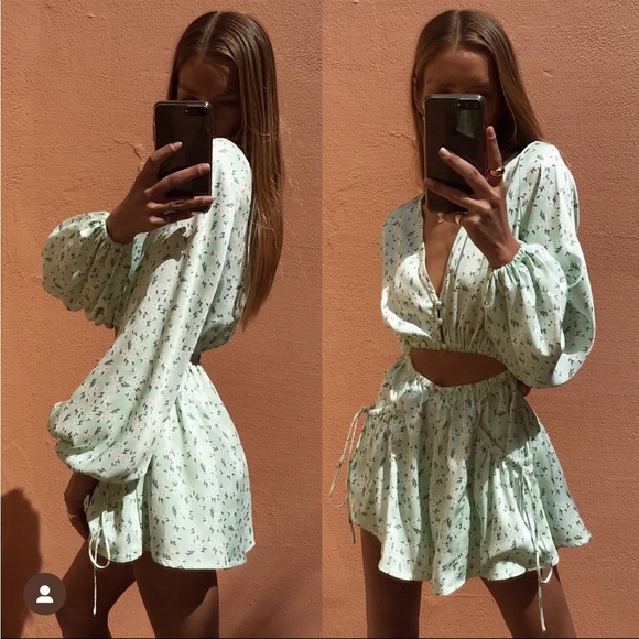 Sabo skirt Luxe Silky Jayna playsuit romper size medium - Picture 4 of 10